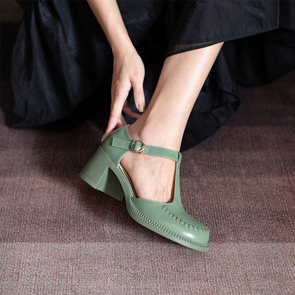 Chaussures Vintage Originales Vertes - Louise Vintage