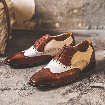 Chaussures Vintage Oxford Homme Marron - Louise Vintage