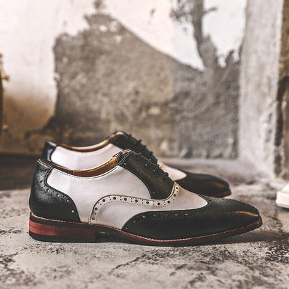 Chaussures Vintage Oxford Homme Noir - Louise Vintage