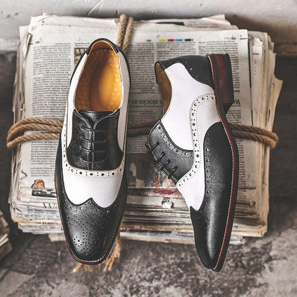 Chaussures Vintage Oxford Homme Noir - Louise Vintage