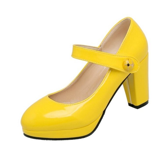 Chaussures Vintage pour Mariage Jaune - Louise Vintage