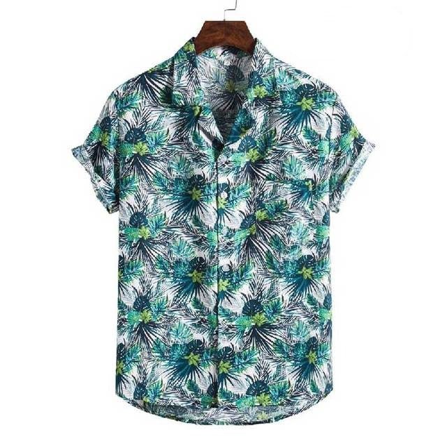 Chemise Hawaienne Bleu - Louise Vintage