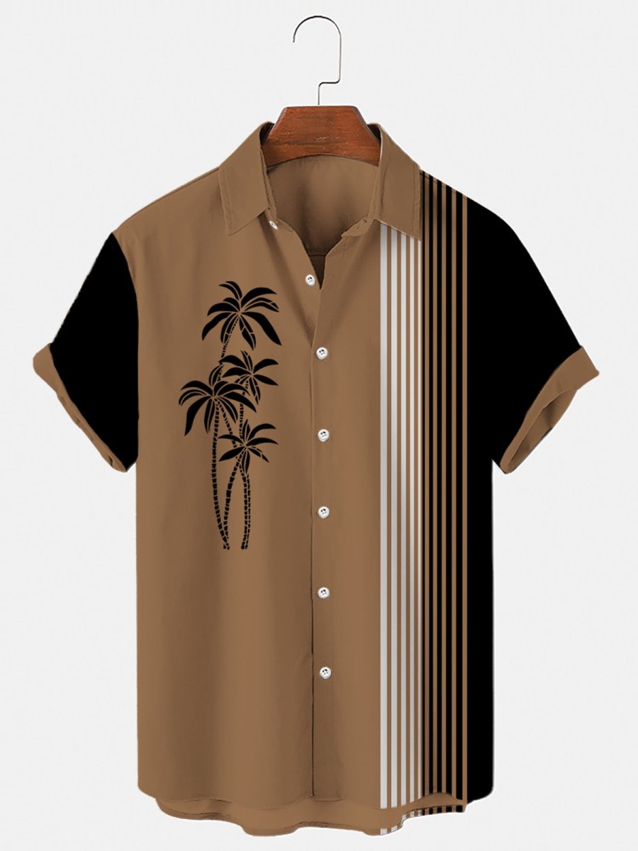 Chemise Hawaienne Marron Vintage - Louise Vintage