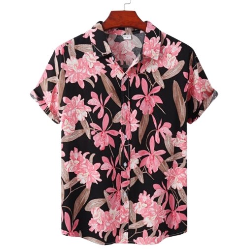 Chemise Manche Courte Hawaienne - Louise Vintage
