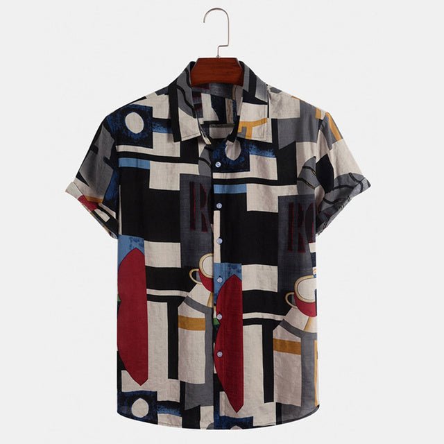 Chemise Manche Courte Homme Vintage - Louise Vintage