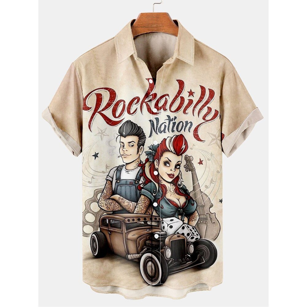 Chemise Rockabilly Homme - Louise Vintage