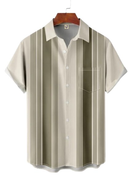 Chemise Vintage Homme Rockabilly Blanc - Louise Vintage