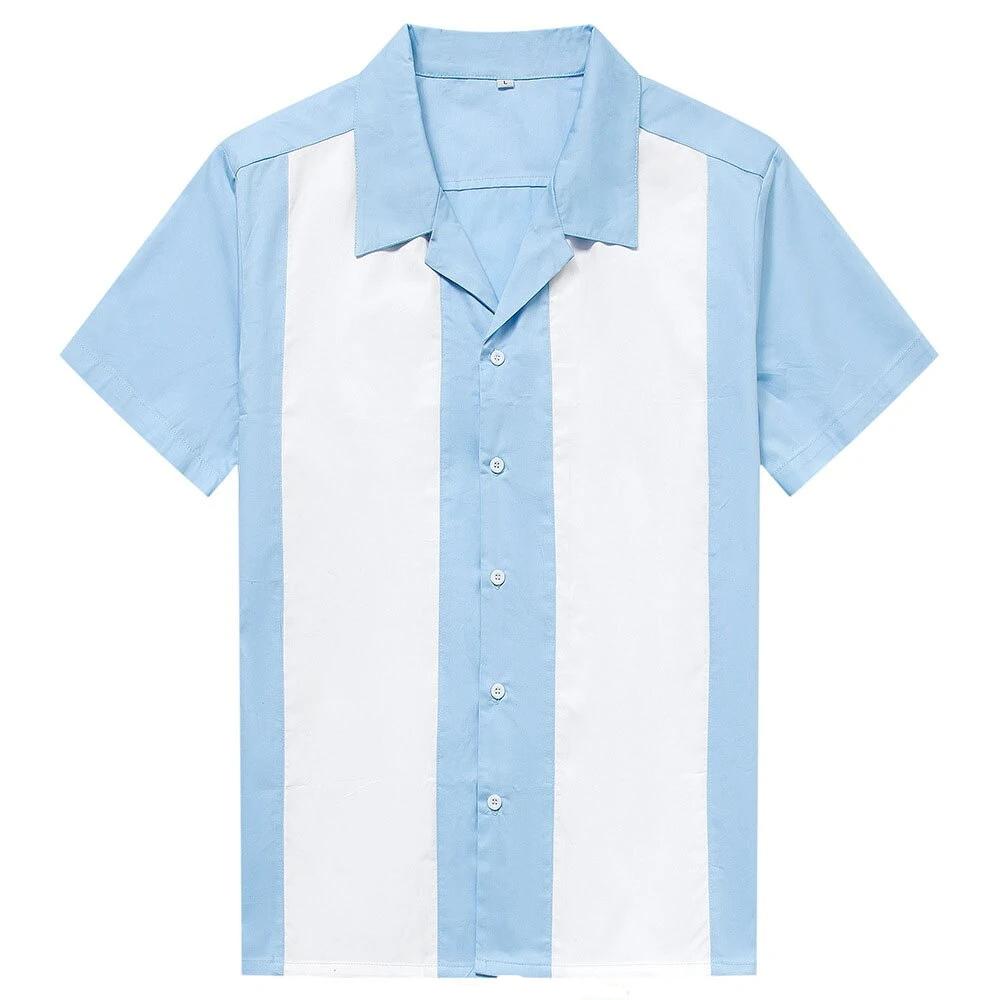 Chemise Vintage Rockabilly Ciel - Louise Vintage