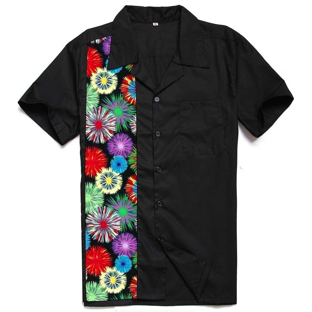 Chemise Vintage Rockabilly Feux - Louise Vintage