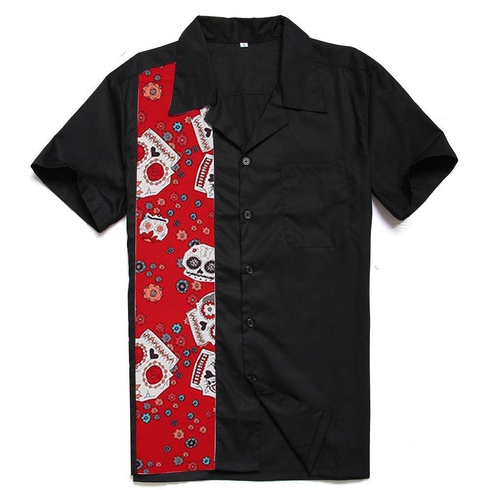 Chemise Vintage Rockabilly Tête de Mort - Louise Vintage