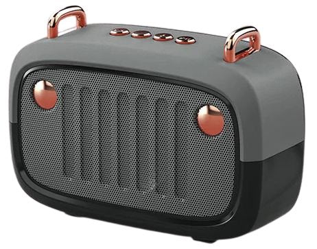 Enceinte Audio Vintage Grise - Louise Vintage