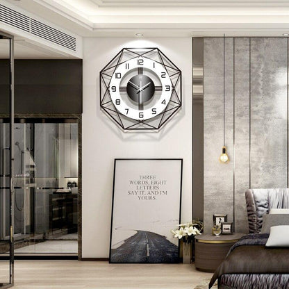 Grande Horloge Murale Vintage en Fer - Louise Vintage