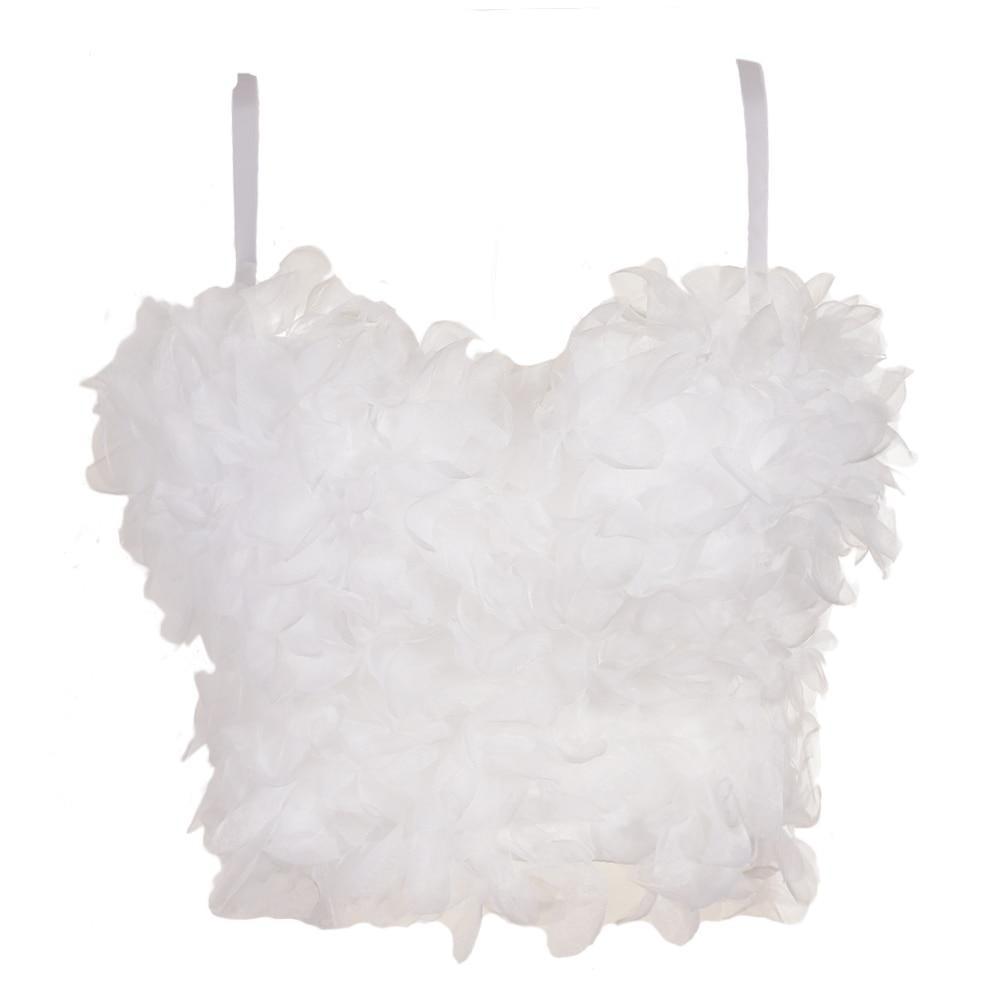 Haut Vintage Bustier Blanc - Louise Vintage