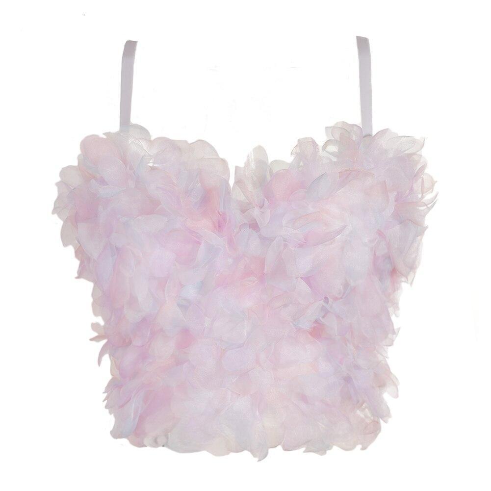 Haut Vintage Bustier Rose - Louise Vintage