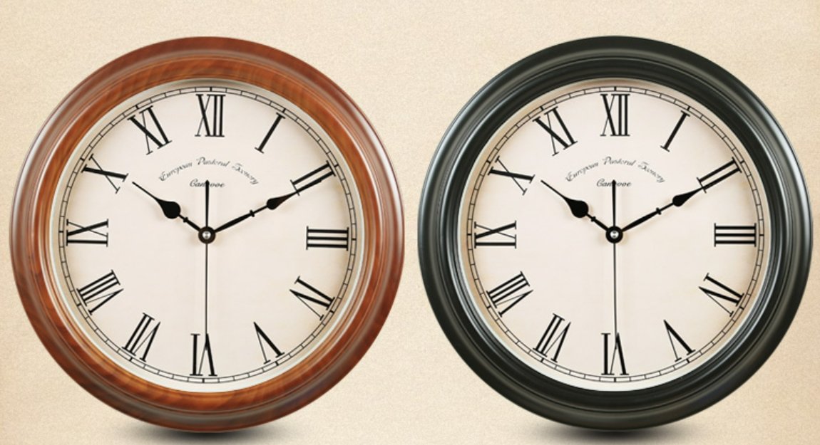 Horloge Murale Chiffre Romain Style Vintage - Louise Vintage
