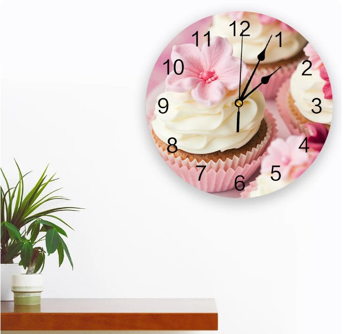 Horloge Murale Cupcake Vintage - Louise Vintage