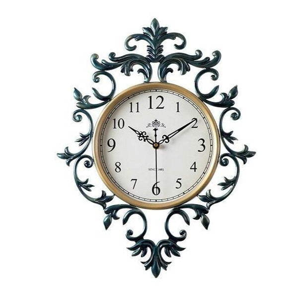 Horloge Murale Fer Vintage Bleu - Louise Vintage