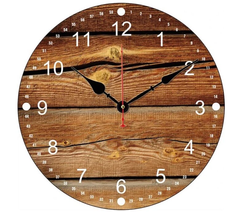 Horloge Murale Géante Vintage Planches - Louise Vintage