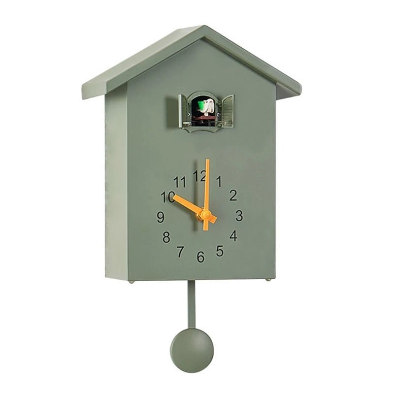 Horloge Murale Ronde Pendule Vintage Verte - Louise Vintage