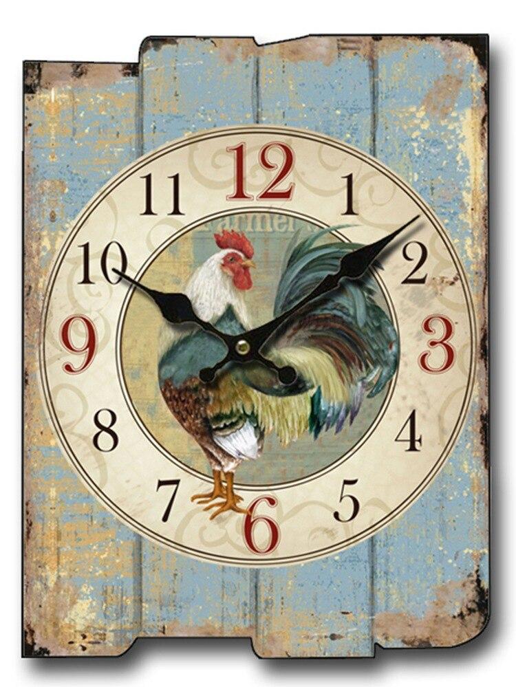 Horloge Murale Vintage 40 cm Coq - Louise Vintage