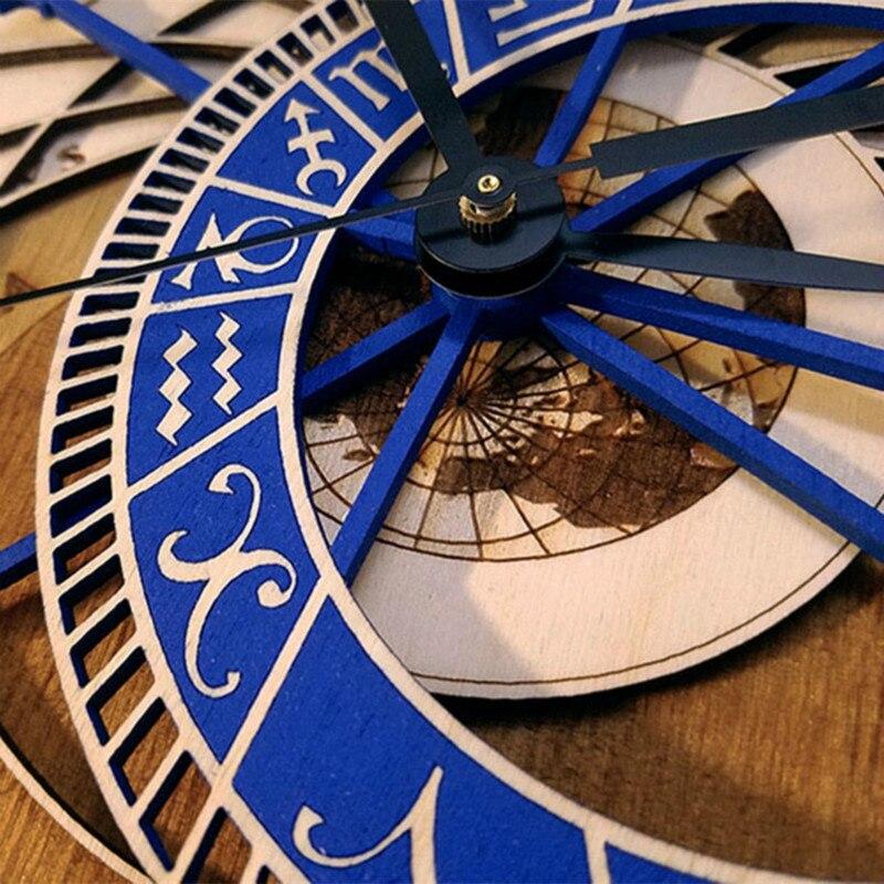Horloge Murale Vintage Astronomique Bleu - Louise Vintage