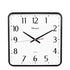 Horloge Murale Vintage Carrée Quadrillage Noir - Louise Vintage