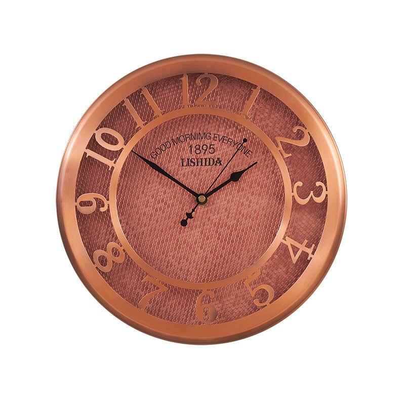 Horloge Murale Vintage Métal Bronze - Louise Vintage