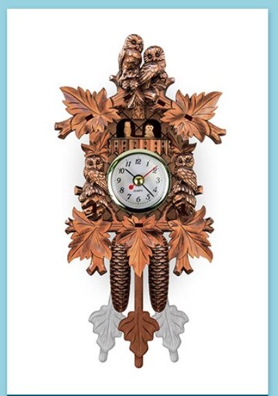 Horloge Murale Vintage Nid Bois Clair - Louise Vintage