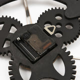 Horloge Murale<br> Industrielle Vintage Argent - Louise Vintage