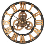 Horloge Murale<br> Industrielle Vintage Or - Louise Vintage
