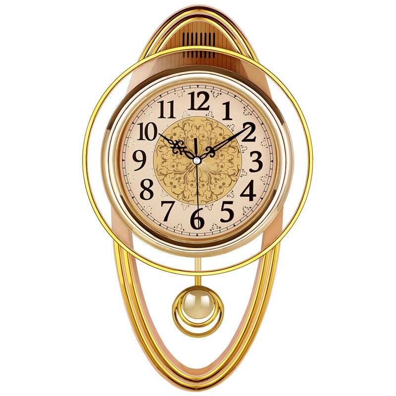 Horloge Pendule Murale Vintage Dorée - Louise Vintage