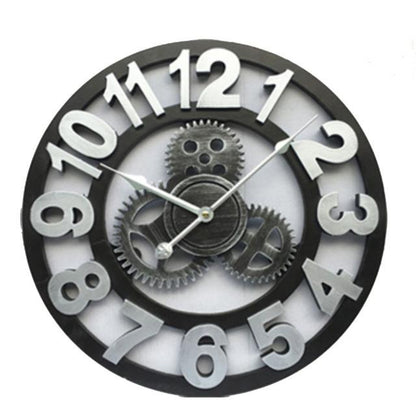 Horloge Vintage&lt;br&gt; Bois Argent - Louise Vintage