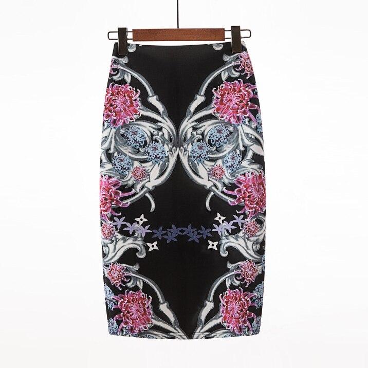 Jupe Crayon Vintage Ligne Fleurs - Louise Vintage