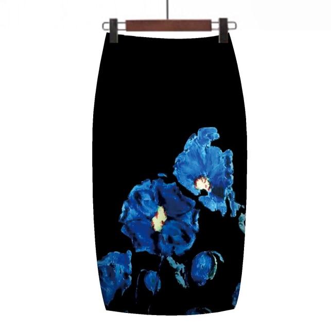 Jupe Crayon Vintage Macro Fleur - Louise Vintage