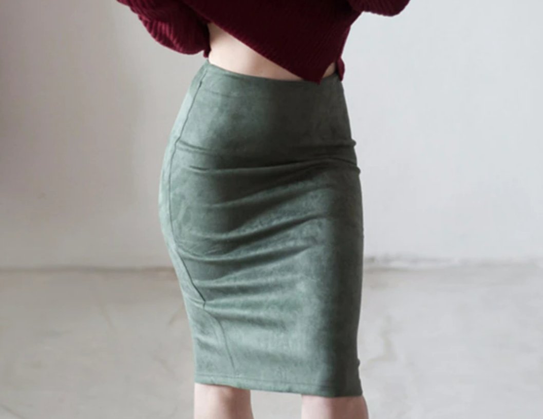 Jupe crayon deals verte