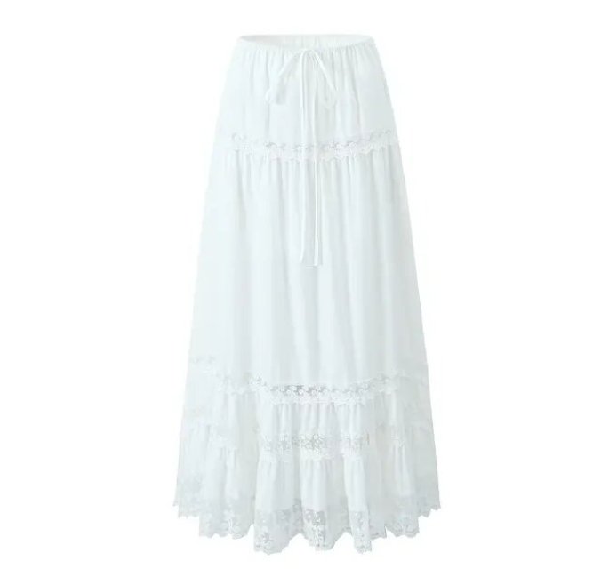 Jupe Longue Dentelle Vintage - Louise Vintage