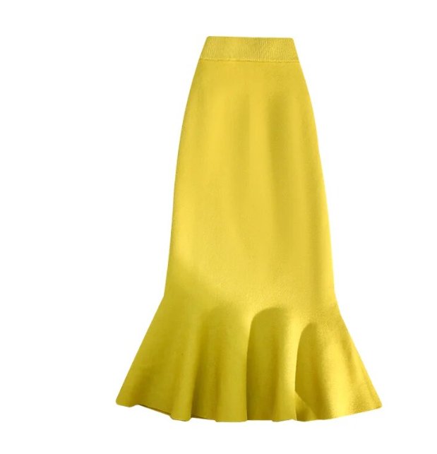 Jupe Vintage à Volants Jaune - Louise Vintage