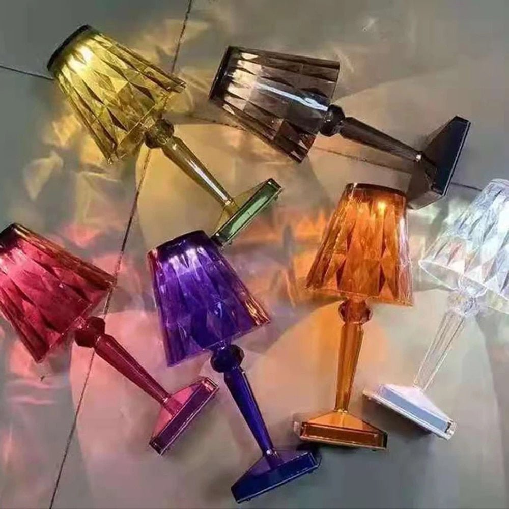 Lampe de Chevet Vintage USB Violet - Louise Vintage