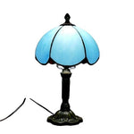 Lampe Vintage Art Déco Pétales Bleus - Louise Vintage