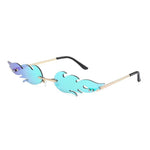 Lunettes Vintage Flammes Vertes - Louise Vintage