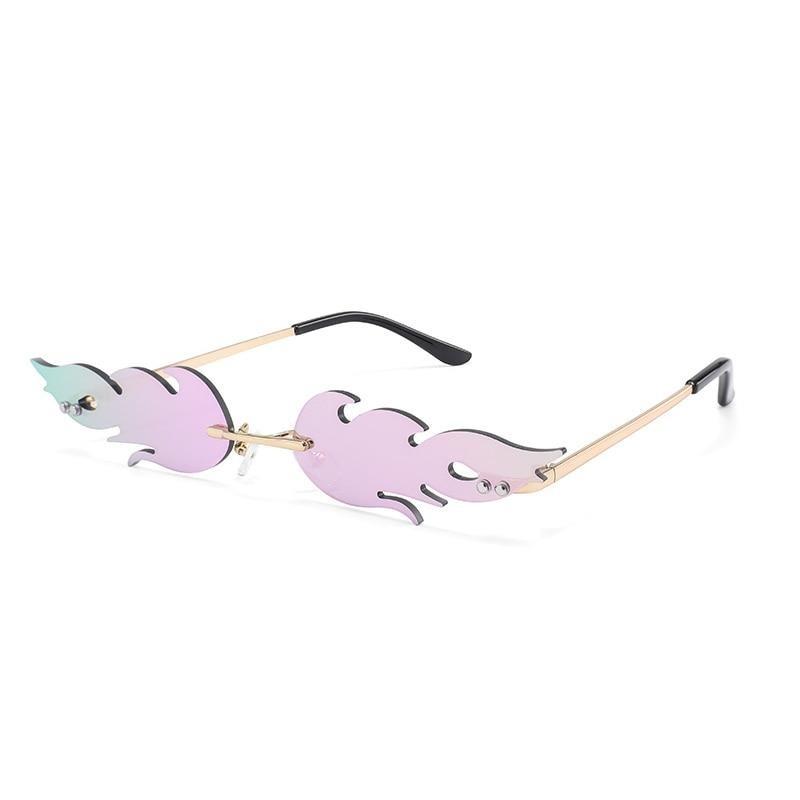 Lunettes Vintage Flammes Violettes - Louise Vintage