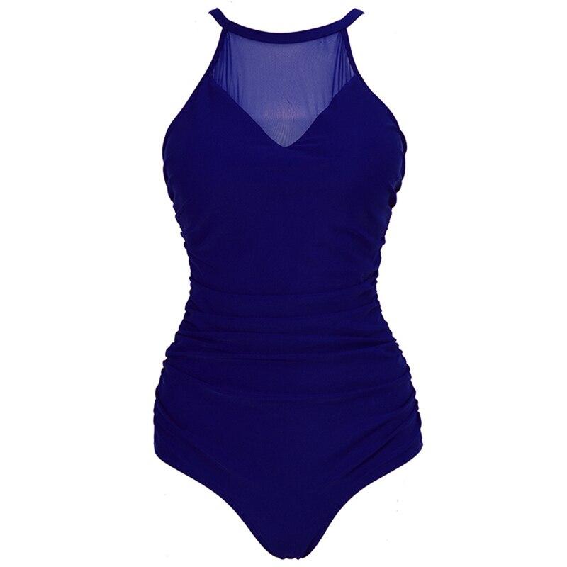 Maillot de Bain 1 Pièce Femme Vintage Bleu - Louise Vintage