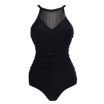 Maillot de Bain 1 Pièce Femme Vintage Noir - Louise Vintage