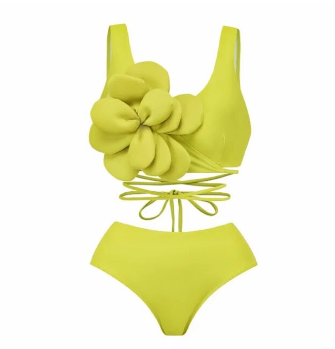Maillot de Bain Année 60 Vintage Jaune - Louise Vintage