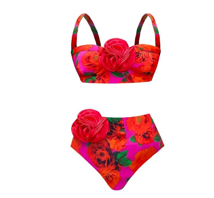 Maillot de Bain Année 60 Vintage Rose - Louise Vintage