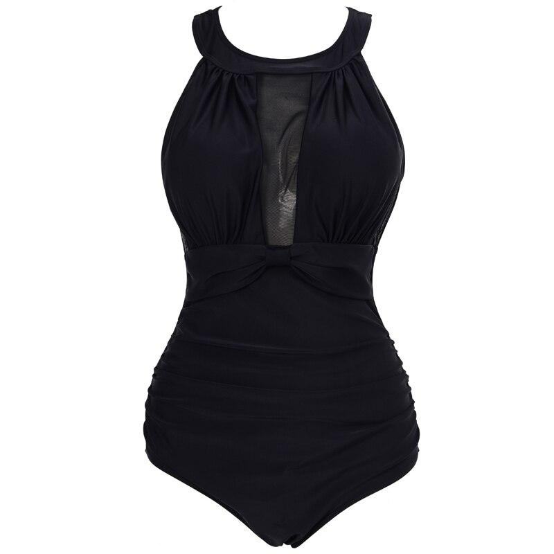 Maillot de Bain Sexy 1 Piece Vintage Noir - Louise Vintage