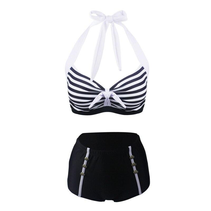Maillot de Bain Shorty Vintage Blanc et Noir - Louise Vintage