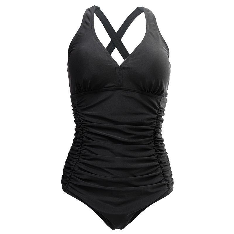 Maillot de Bain Une Pièce Noir Vintage - Louise Vintage