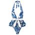 Maillot de Bain Vintage 1 Pièce Bleu Floral - Louise Vintage