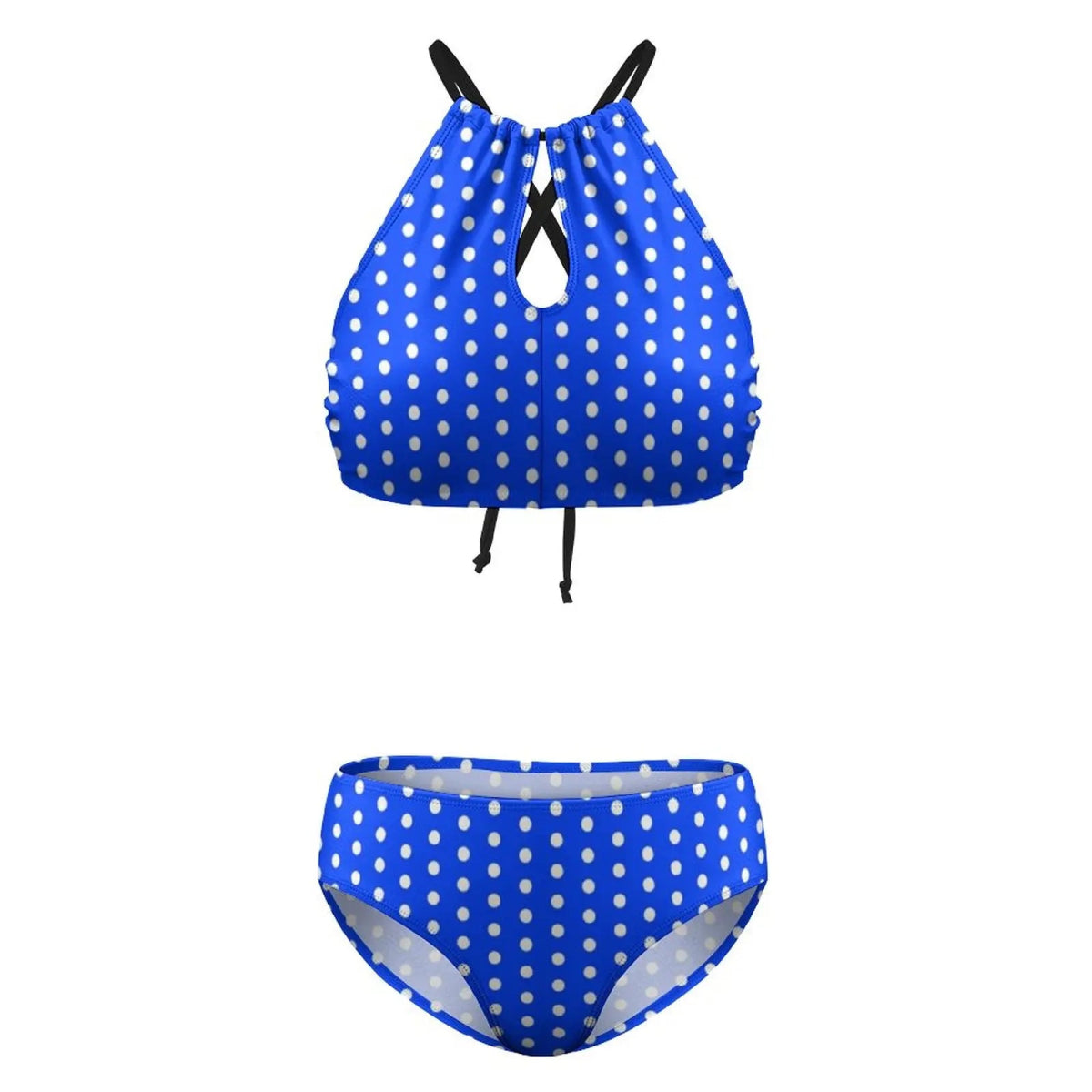 Maillot de Bain Vintage Bleu pois - Louise Vintage